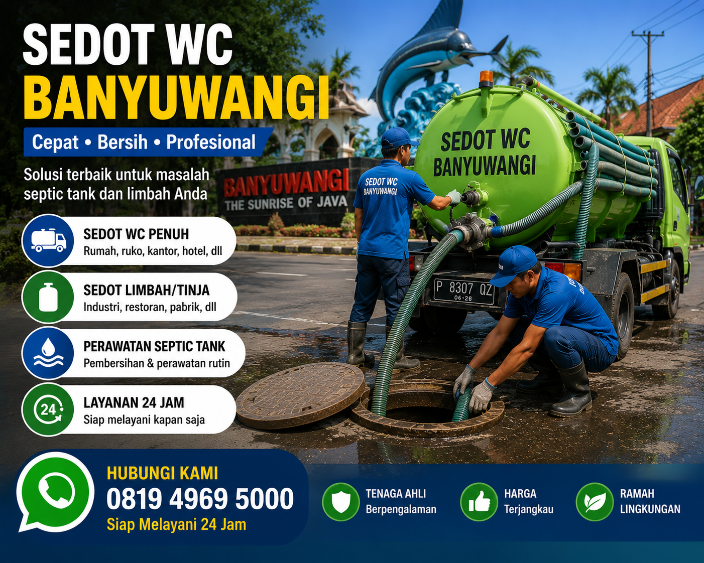 Sedot WC Singojuruh Banyuwangi