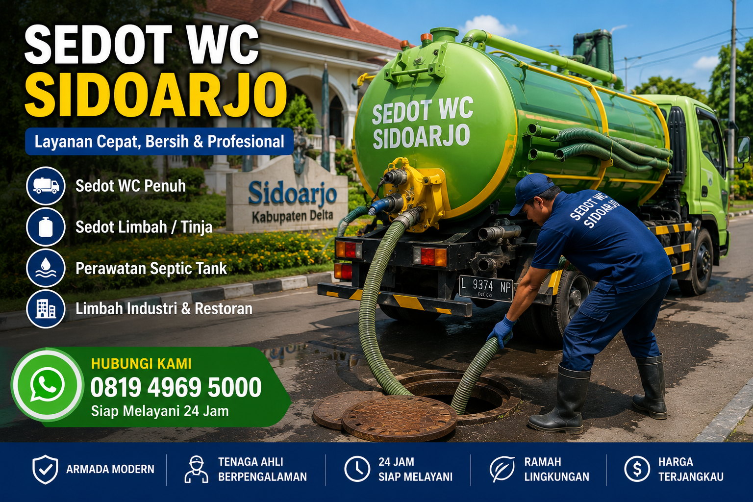 Sedot WC Krembung Sidoarjo