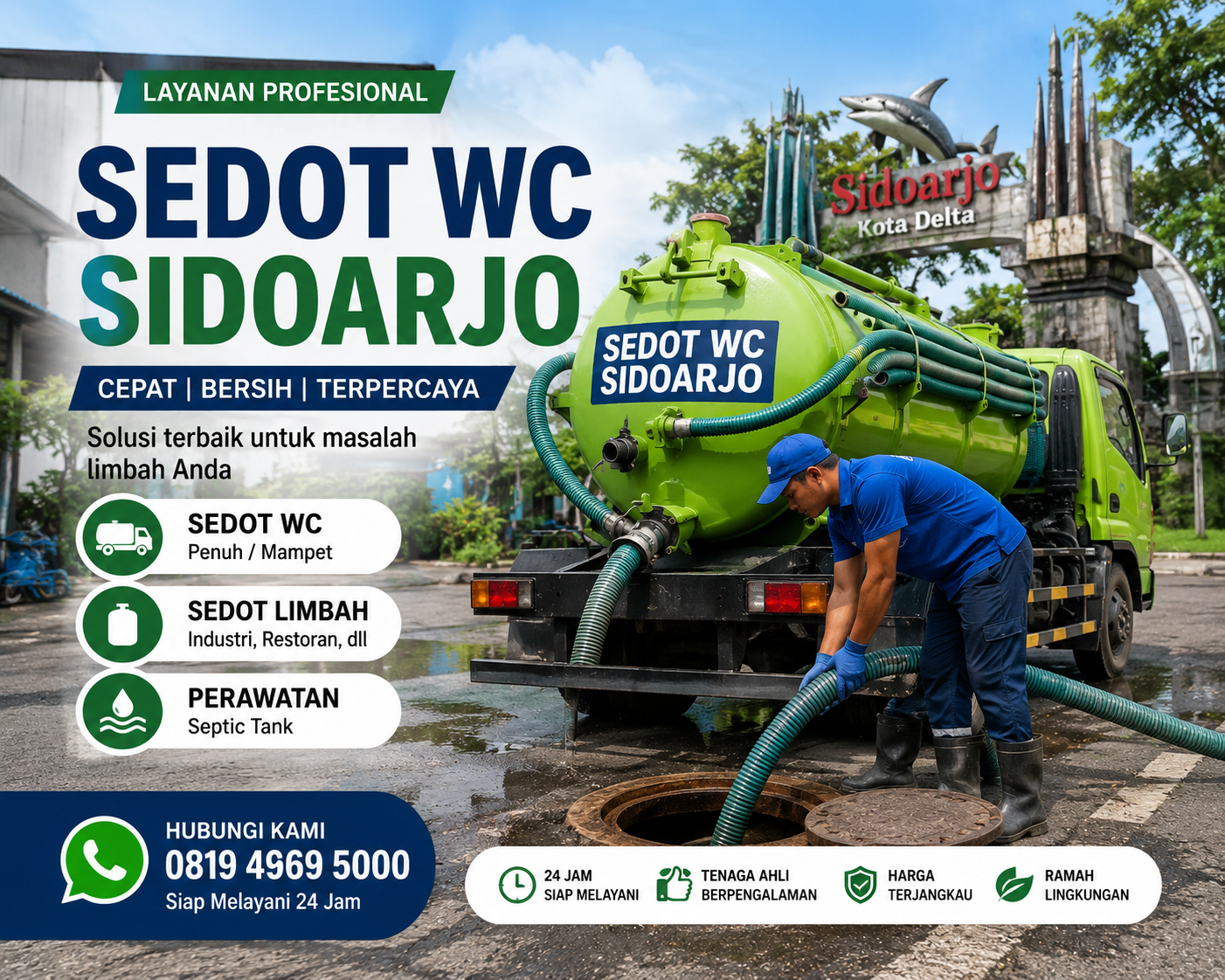 Sedot WC Taman Sidoarjo