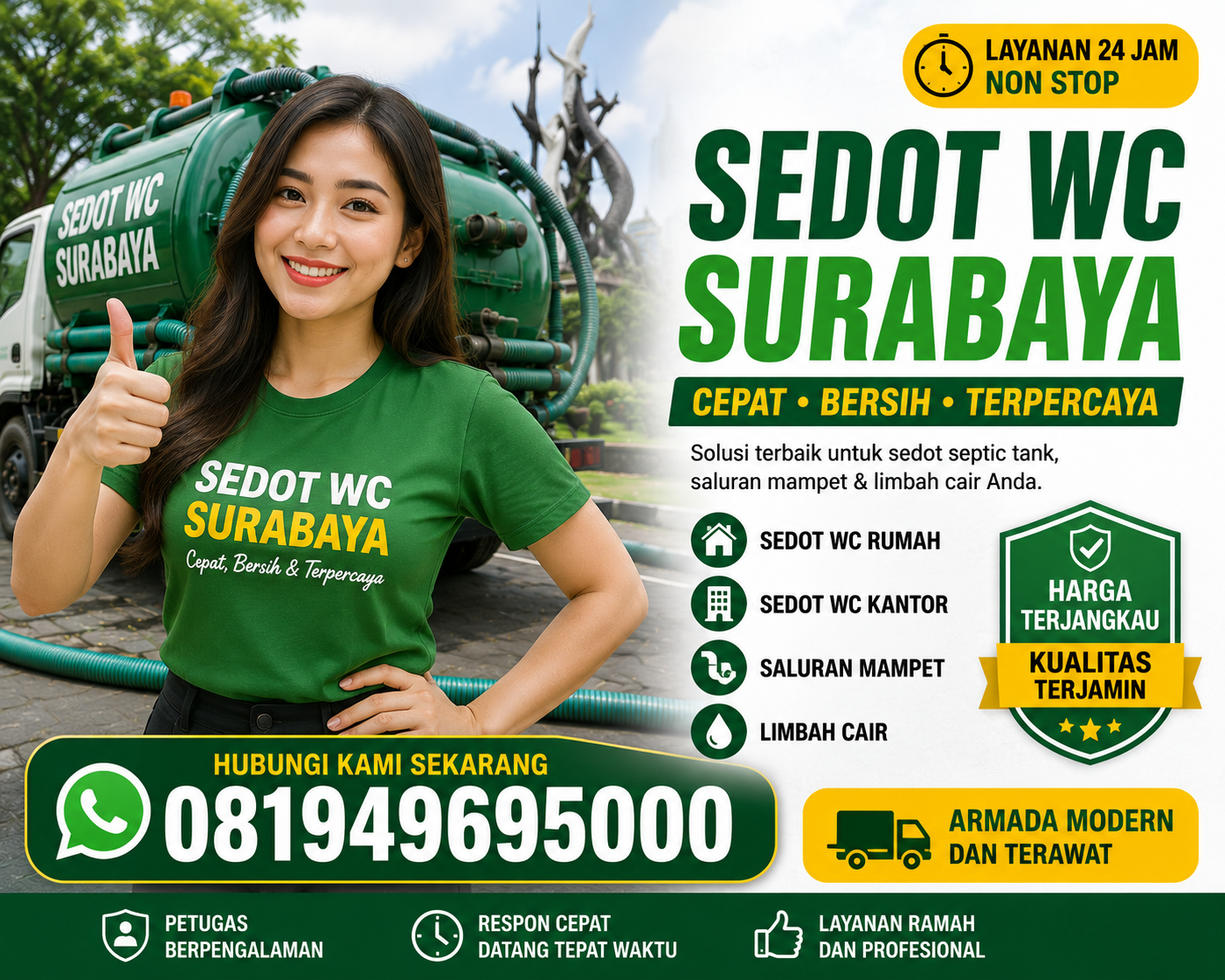 Sedot WC Sukomanunggal Surabaya