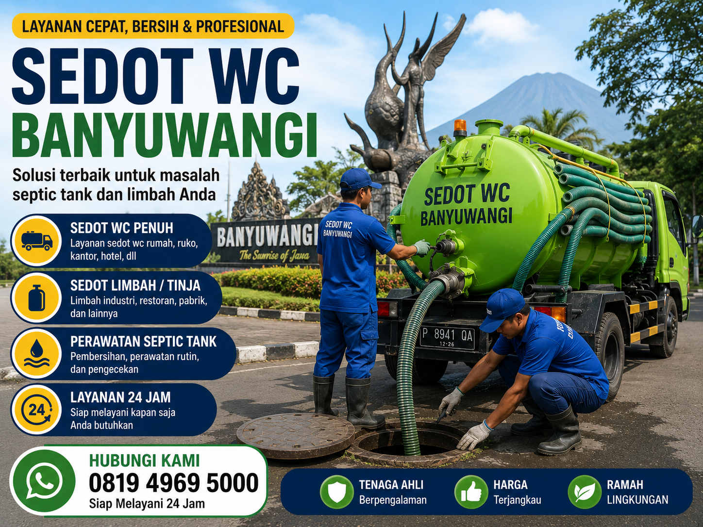 Sedot WC Songgon Banyuwangi