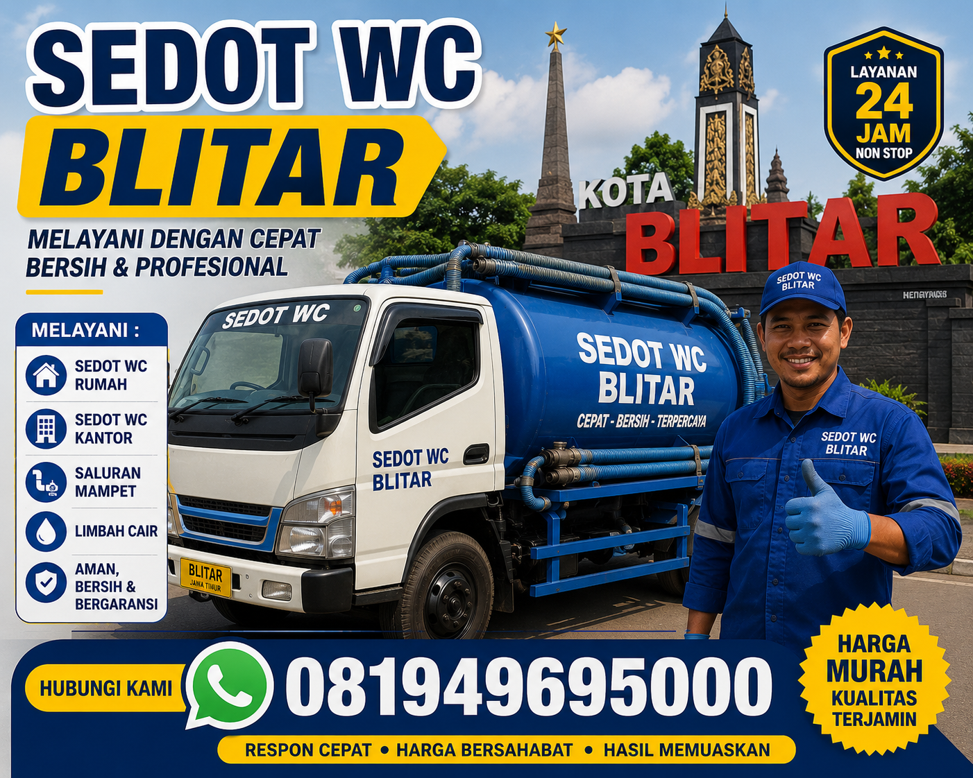 Sedot WC Blitar