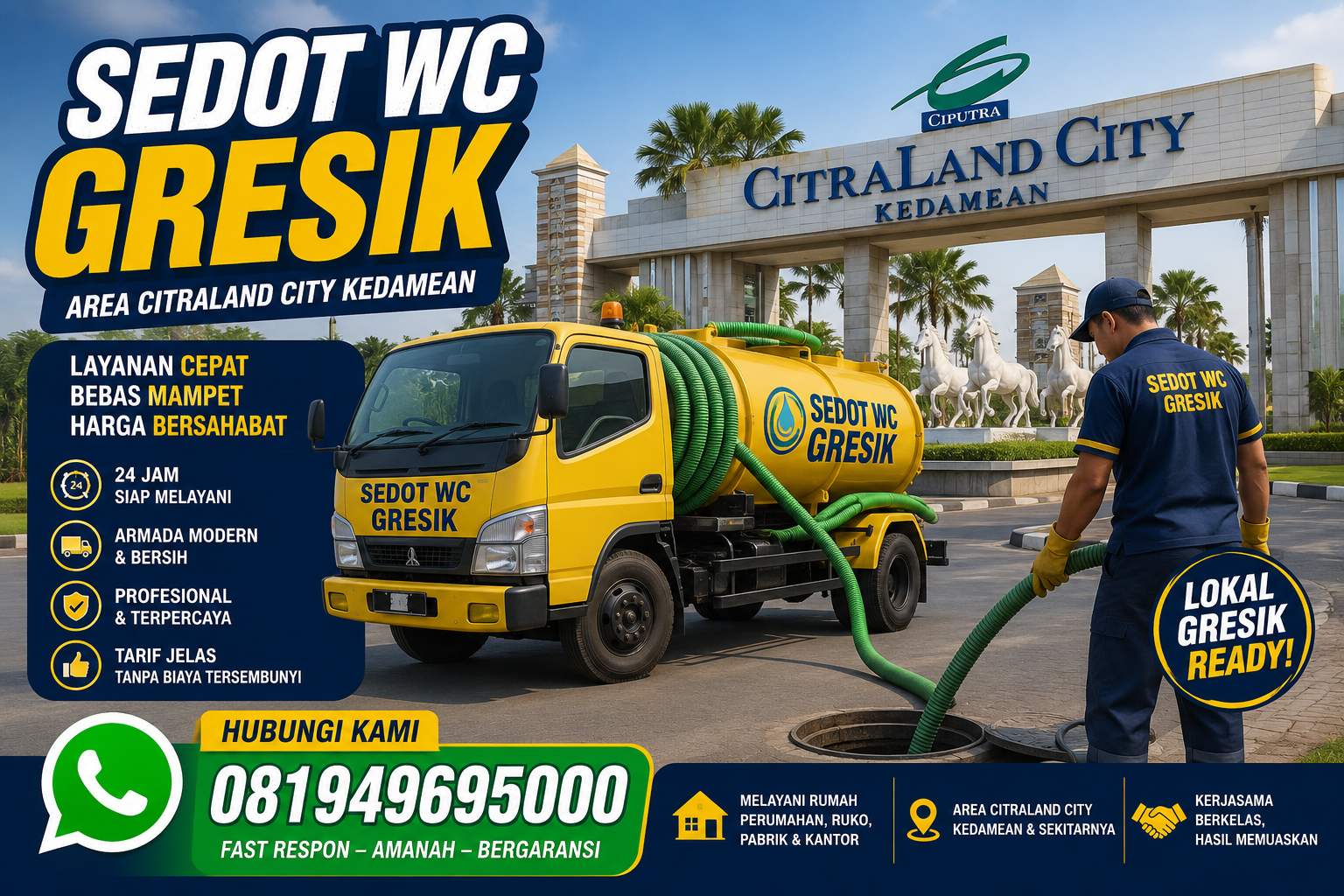 Armada sedot WC Gresik Indoseptik
