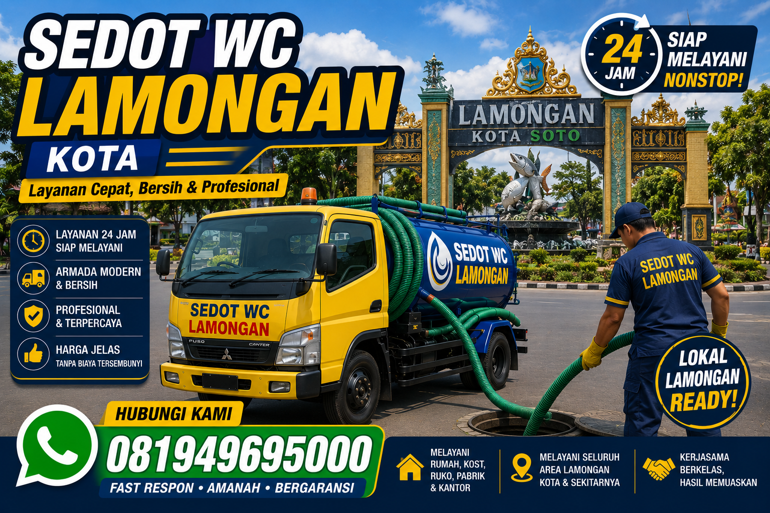 Armada sedot WC Karangbinangun Lamongan Indoseptik