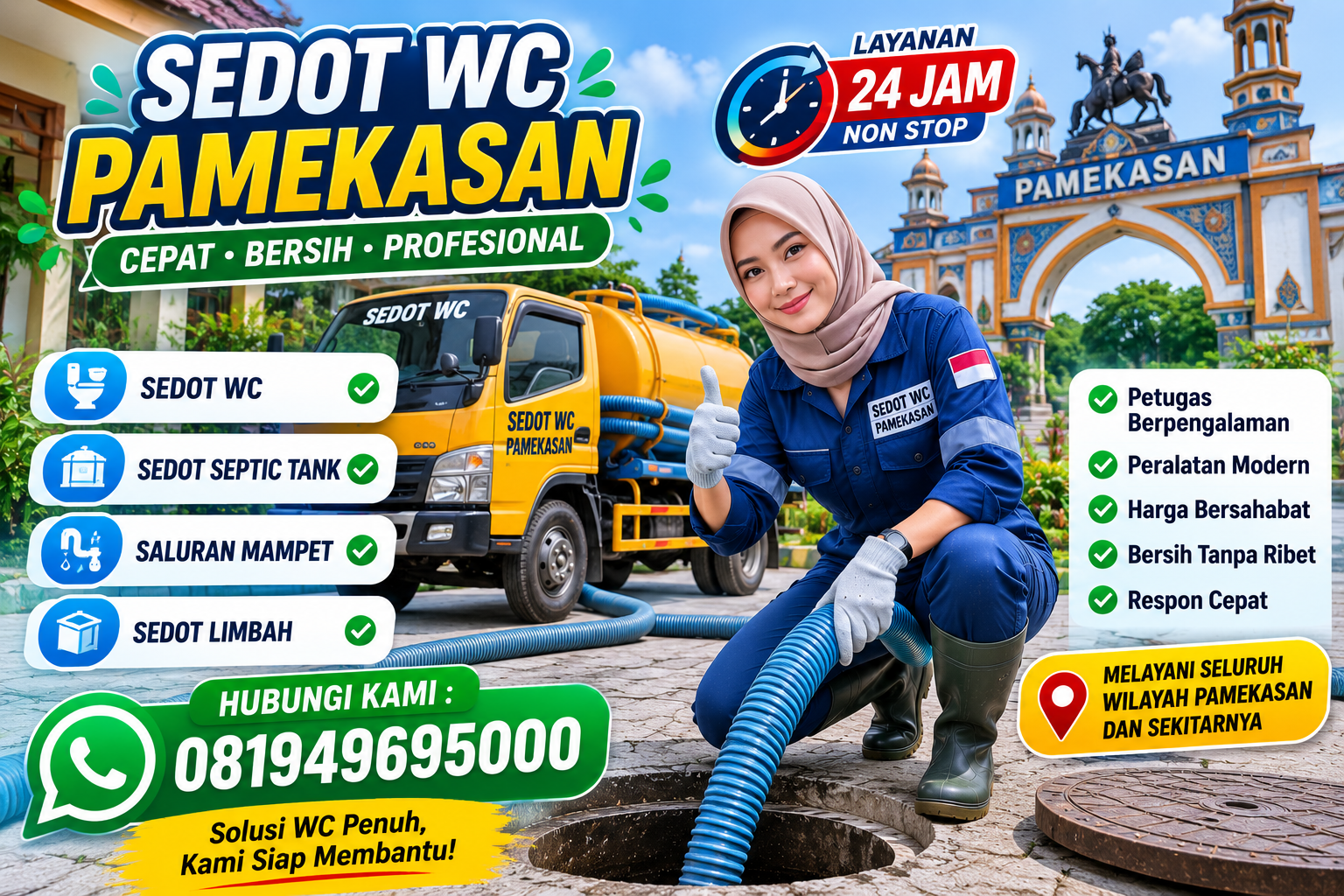 Armada sedot WC Pamekasan Indoseptik