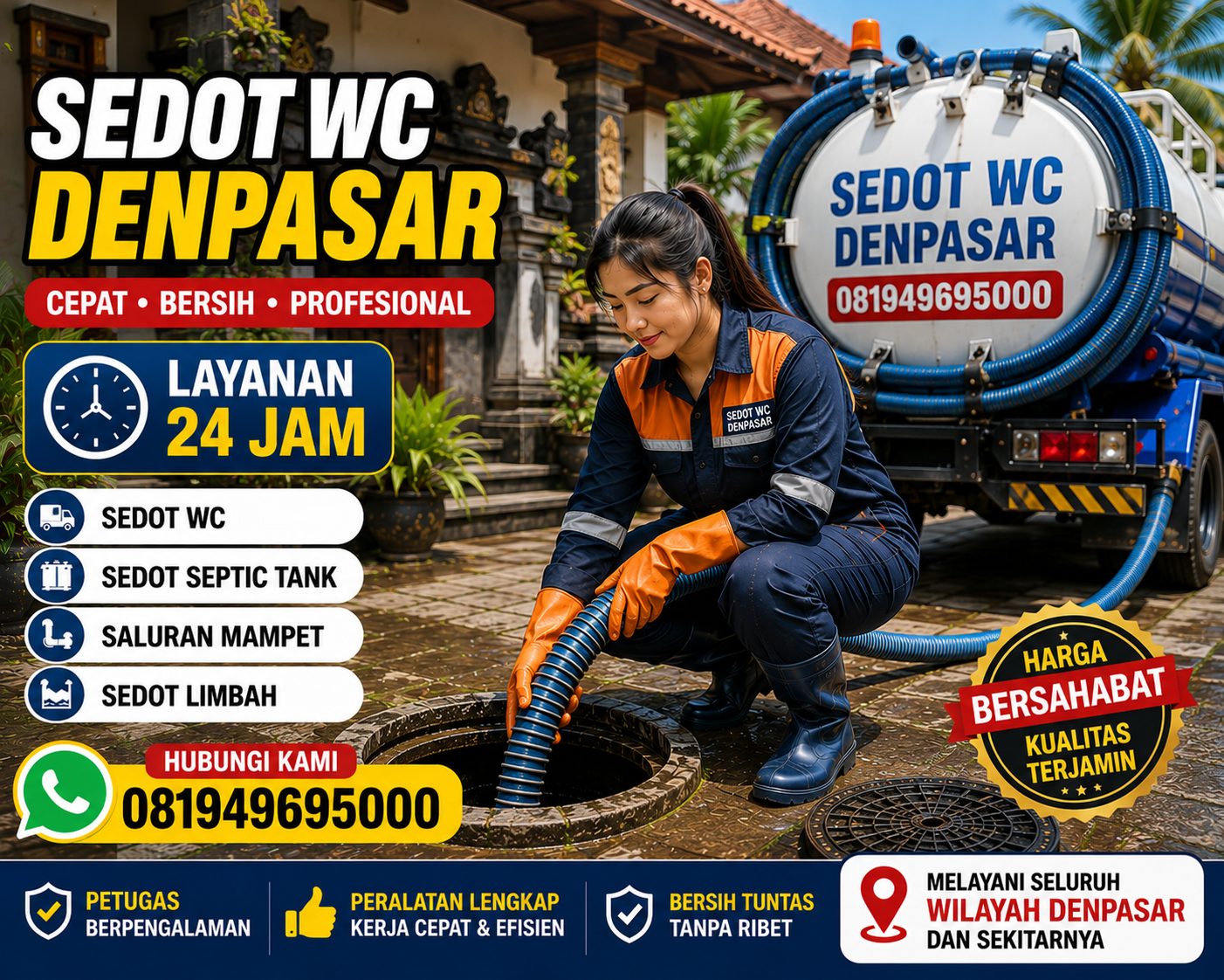 Armada sedot WC Denpasar Barat Denpasar Indoseptik