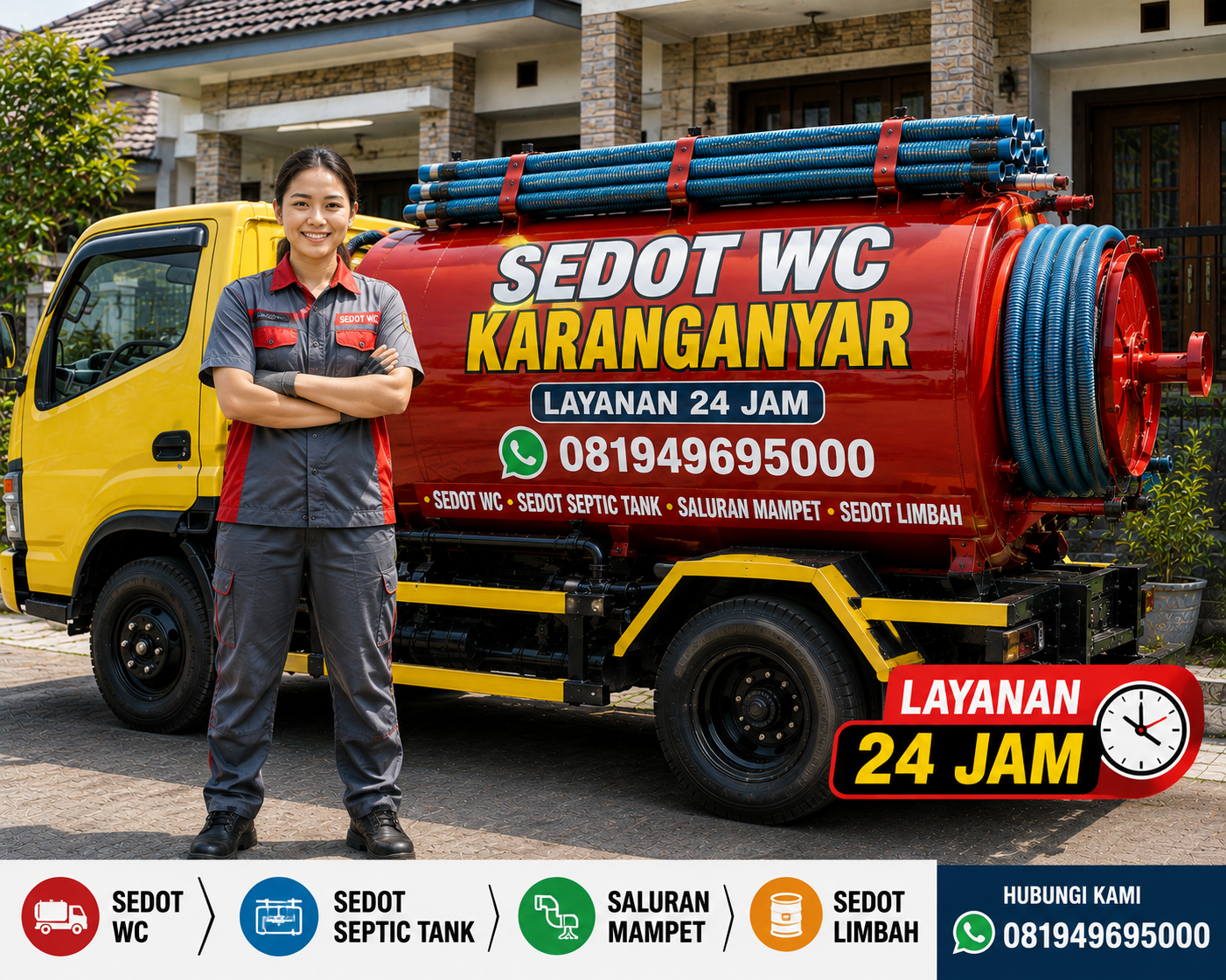Armada sedot WC Karanganyar Indoseptik