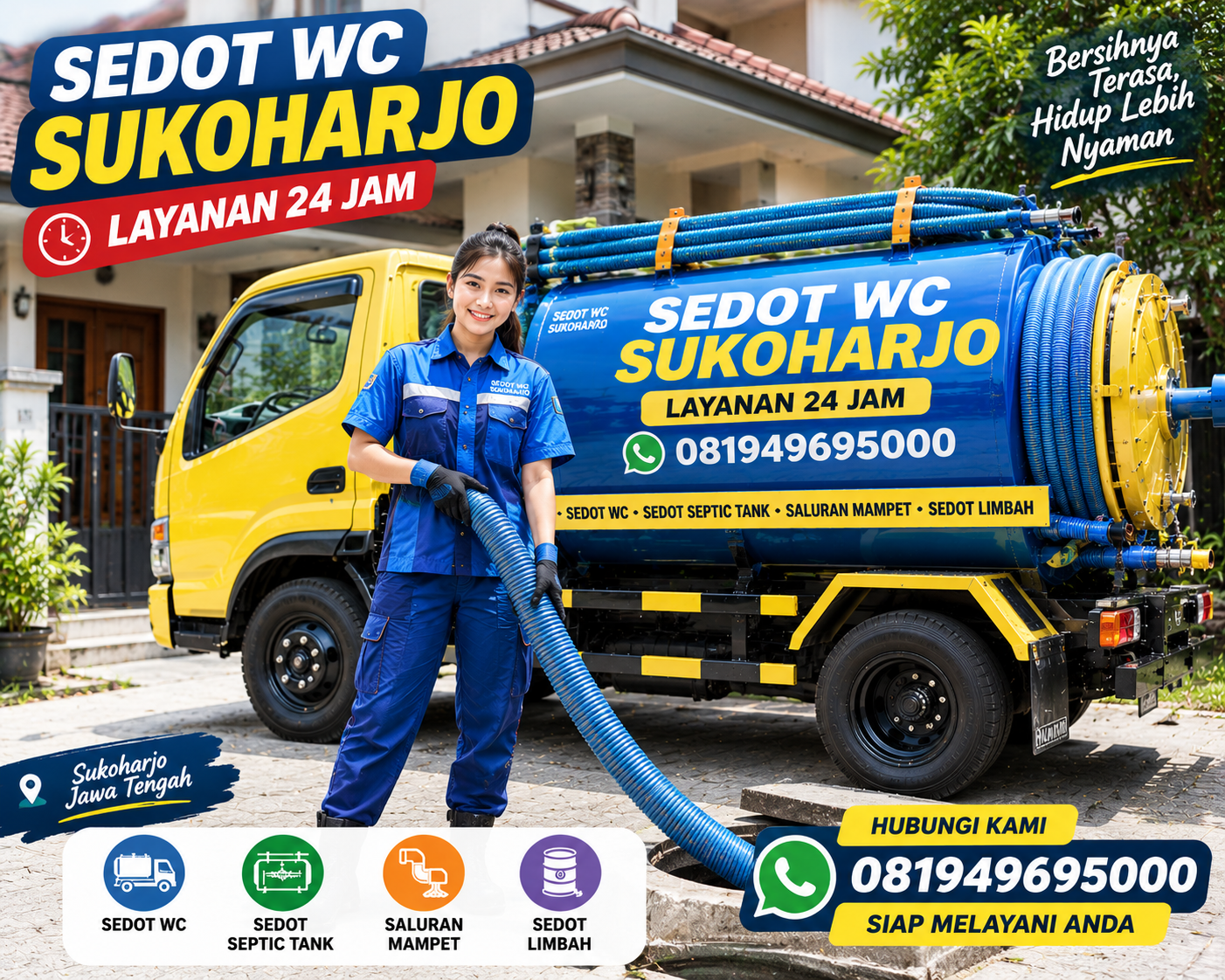 Armada sedot WC Kartasura Sukoharjo Indoseptik