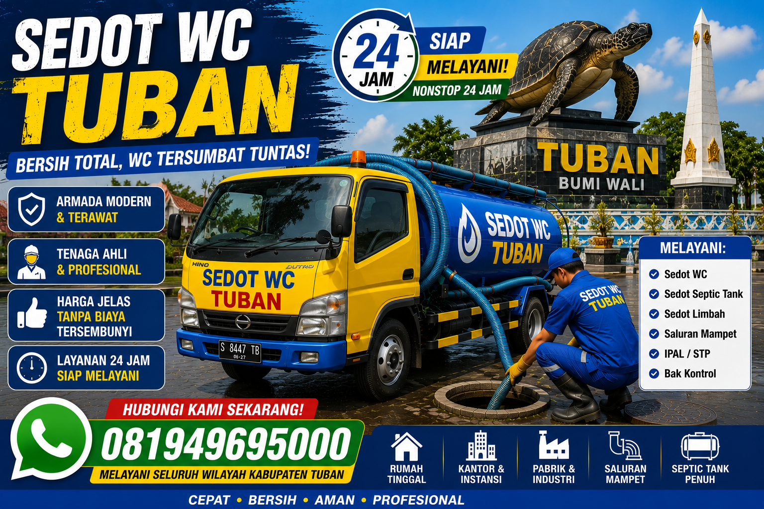 Armada sedot WC Tuban Indoseptik
